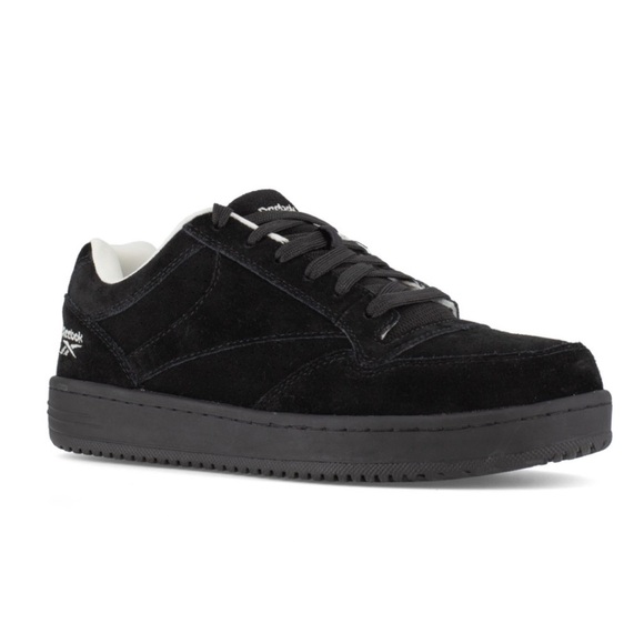 Reebok SOYAY - RB1910 Men's Skate Work Shoe - Black, Steel Toe, Slip Resistant - Picture 1 of 12